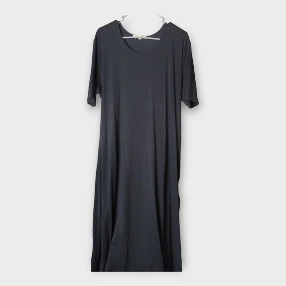 Johnny Was Calme Scarf Tie Black Maxi Long Dress Size XL - Picture 4 of 6